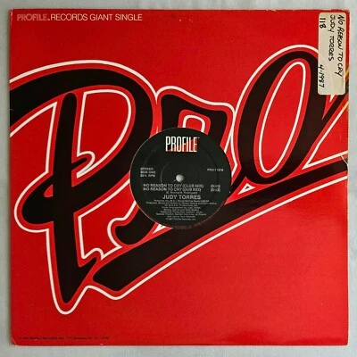 FREESTYLE - JUDY TORRES - NO REASON TO CRY - PROFILE RECORDS ORIGINAL PRESSING - Image 1 of 4