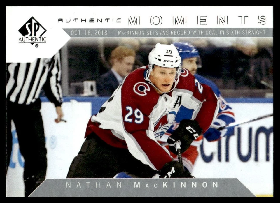 2018-19 SP AUTHENTIC MOMENTS Nathan MacKinnon Colorado Avalanche #112 - Image 1 of 2