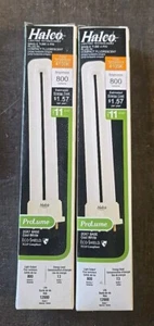 LOT OF 2 HALCO SINGLE TUBE 4PIN PLUG IN COMPACT FLURESCENT 2GX7 BASE COOL WHITE - Picture 1 of 5