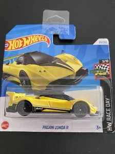 Hot Wheels Pagani Zonda R Hw Race Day 3/10 2024 99/250 HTD82 Gialla Hypercar - Foto 1 di 7