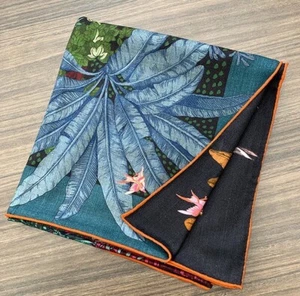70% Cashmere & 30% Silk Wrap Scarf Shawl Castle Flower Double Face Kerchief 53" - Picture 1 of 12