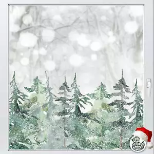 Adesivo Dizzy Duck riutilizzabile Natale innevato inverno foresta finestra decalcomania - Foto 1 di 4