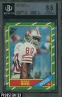 1986 Topps Football #161 Jerry Rice 49ers RC Rookie HOF BGS 8.5 NM-MT+