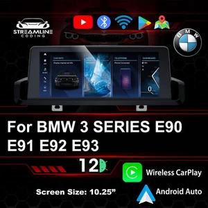 10.25'' ANDROID 12 QUALCOMM 8 NÚCLEOS GPS BMW SERIE 3 E90 E91 E92 E93 SMART - Imagen 1 de 7