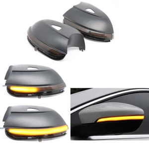 2x Specchietti retrovisori esterni a LED per VW Passat B7 EOS 1F Scirocco Beetle 5C - Foto 1 di 8