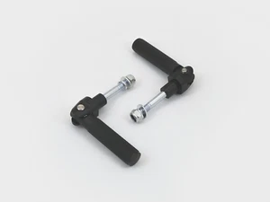 Chopper - Alloy Folding Universal Rearset Footrests - Black - Picture 1 of 3