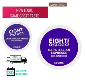 🆕☕ Tazas K de café Keurig italiano tostado oscuro a las ocho en punto - Imagen 1 de 2