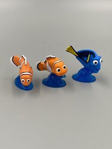 Finding Nemo Dory & Nemo & Marlin Nemo’s Dad Figures Cake Topper 2” Disney Pixar