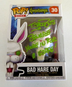 Tim Jacobus signed Funko Pop handsigniert, Gänsehaut, Bad Hare Day, Künstler - Bild 1 von 4