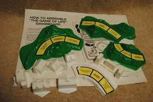 Old Game of Life Parts Mountains Buildings Instructions Milton Bradley 4000 1985 - Picture 1 of 1