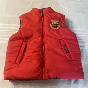 Polo Ralph Lauren Puffer Reversable Sleeveless Jacket. Red/navy Youth 10-12 - Picture 1 of 16