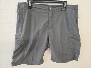 Columbia Silver Ridge Shorts Men's 38 Gray Cargo Omni-Shade 10" Inseam Hiking S7 - Picture 1 of 9