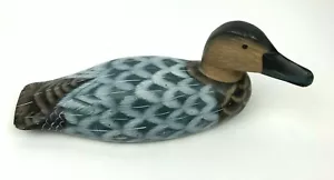 Vintage Hand Carved Painted Duck Wooden Decoy Peoples Republic of China Mallard - Picture 1 of 12