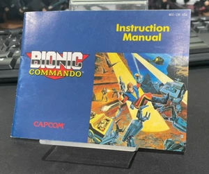 BIONIC COMMANDO Nintendo NES Original 1988 Manual de Instrucciones Folleto *SOLO* - Imagen 1 de 3