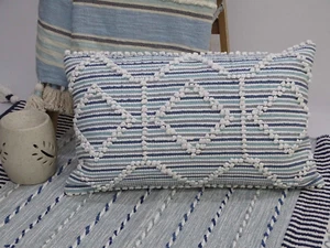 Modern Handwoven 14"X 24" Throw Pillow - Picture 1 of 3