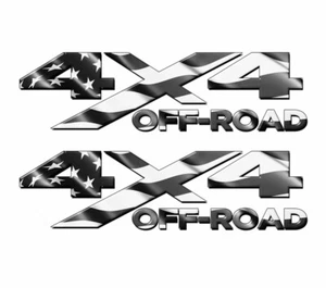 4X4 Off Road Subdued American Flag Bed Decal Graphic Truck Stickers x2 MKA184OR4 - Bild 1 von 2