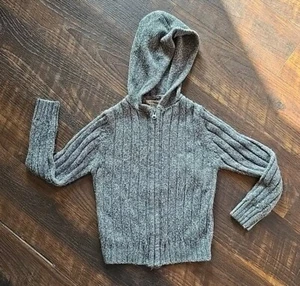 Girls Arizona Gray Zip Up Sweater Size 5 - Picture 1 of 4