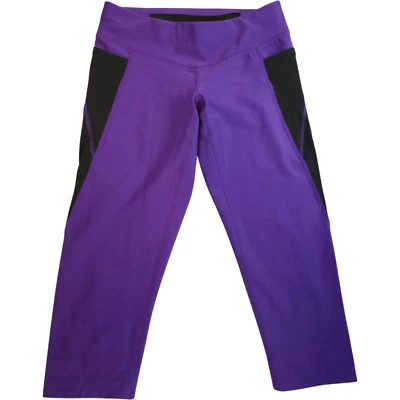 LUCY TECH Leggings Mujer Talla S Negro Y Púrpura Atlético Gimnasio Yoga Pantalones Recortados Foto 1 de 4