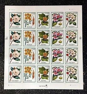 1998USA #3193-3197a 32c Flowering Trees - Sheet of 20 Mint flowers - Picture 1 of 1