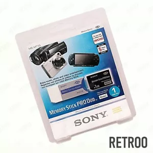 Sony MemoryStick ProDuo 1GB Mark2 & Adaptor MagicGate MS Memory Card MSMT1G New - Picture 1 of 2