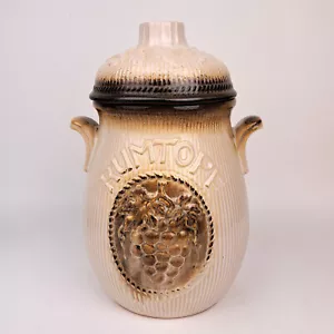 Vintage RUMTOPF Jar Scheurich 801 - 28 Stoneware West Germany With Lid Rum Pot - Picture 1 of 13