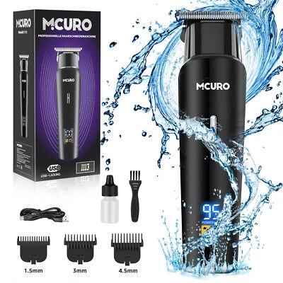 MCURO Haarschneider Haarschneidemaschine Profi Trimmer Rasierer Bart Clipper Hair Akku