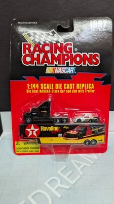 1:144 #28 Ernie IRVAN HAVOLINE 赛车冠军运输车 HAULER 带汽车 — 第 1/4 张图片