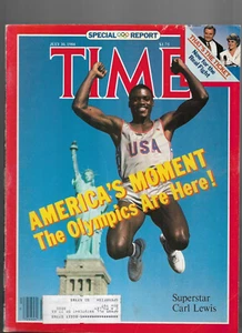 Time Magazine July 30, 1984- America's Moment Olympics Are Here- Carl Lewis - Picture 1 of 2