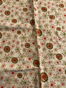 1/2 Yard x WOF (38” ish) Colorful Holiday Snowflakes - Picture 1 of 1