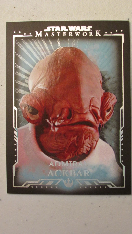 Topps Star Wars Masterwork BLUE Metallic #24 Admiral Ackbar - Image 1 of 1