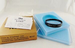 New* - Nikon Close-up Attachment Lens 6T w/ Nikon Box Case Instructions