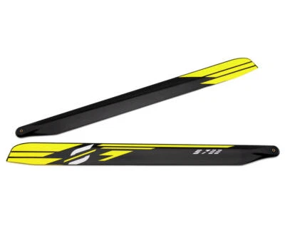 SAB Goblin 722mm "S Line" Carbon Fiber Main Blades (Yellow) [SABS722-Y] - Image 1 of 2