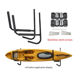 Indoor Wall Rack Heavy Duty Kayak Storage Hooks Hanger Wall Mounted Utility Rack - Picture 1 of 11