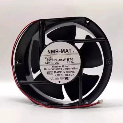 NMB-MAT7 5920PL-05W-B70 17251 DC24V 1.25A 2-Pin Metal Cooling Fan - Image 1 of 2