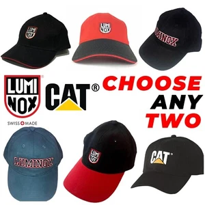 Wählen Sie eine (2) seltene neue Original Sammlerstück LUMINOX + KATZE Mütze Kappen 1 Größe - Bild 1 von 1