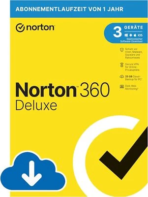 Norton 360 Deluxe | 3 Geräte | 1 Jahr | PC/Mac | Download-Version - Bild 1 von 3