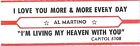 Jukebox Title Strip - Al Martino: "I Love You More & More Every Day" From '64