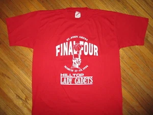 vtg 90s HILLTOP LADY CADETS BASKETBALL St Johns Arena Ohio High School LARGE - Picture 1 of 5