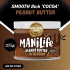 ManiLife Erdnussbutter reich Kakao glatt mit köstlichem Karamellgeschmack 275g x 3