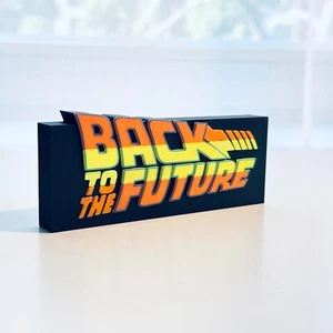 Espositore da tavolo logo Ritorno al Futuro per set 10300 Lego De Lorean - Foto 1 di 4