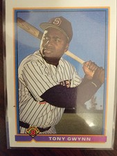 1991 Bowman Tony Gwynn Card San Diego Padres #647