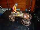 Fantastic ANTIQUE CAST IRON- MONKEY & COCONUT- PULL BELL N.N.HILL BRASS CO