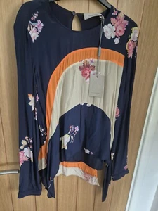 Preen Line midnight blue women's top UK 8 - Picture 1 of 6