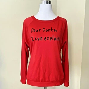 Neu Prince Peter Weihnachtshemd Damen Größe Large Dear Sana I Can Explain Top - Bild 1 von 7