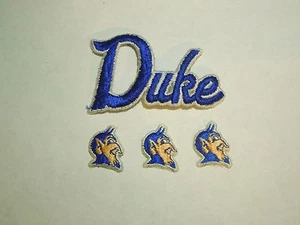 Duke University Blue Devil's Lot of 4 Patches- 3 Mini Blue Devils & 1 Duke --#6 - Picture 1 of 4