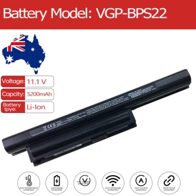 VGP-BPS22 Battery for Sony Vaio VPCEA36FG/P VPCEA36FG/PJ VPCEA36FG/W VPCEA3S1R/V - image 1 of 4