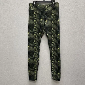 Kyodan Damen-Leggings mittelschwarz gelb volle Länge Kompression Yoga sportlich - Bild 1 von 7