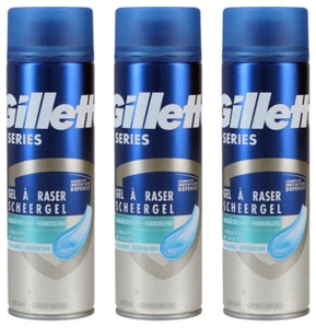 3x Gillette Series Rasiergel Sensitive Cool für Empfindliche Haut,Eucalyptus,200 - Bild 1 von 1