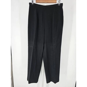 Amanda Smith Womens Sz 8 High Waist Straight Leg Dress Pants Solid Black - Picture 1 of 4