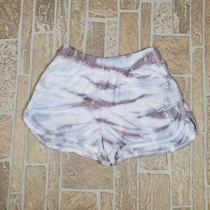 PINK Victorias Secret Shorts Sz S NWT Tie Dye Terry Cloth Dolphin Varsity Short - Picture 1 of 7